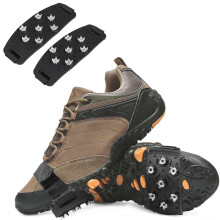 Crampons for Shoes, Ice Cleats for Boots with 7 Shoe Spikes, Anti Slip Snow Cleats, Ice Shoes Grippers, Walk Traction Cleats Shoe Chains for Women Men