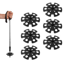 6pcs Ski Pole Baskets Replacement, Snow Baskets for Trekking Poles Walking Stick Tips Trekking Pole Basket Ski Mud Basket for Hiking Trekking Walking