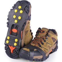 SHEEFLY Ice Grips for Shoes and Boots, Anti Slip Snow Grips Crampons Ice Cleats Traction,Upgraded Portable Crampons for Women Men Kid