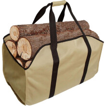 BEISUOSI Firewood Log Carrier Tote Bag,Canvas Firewood Holder?Extra Large Durable Wood Stoves,Firewood,Logs, Camping,Landscaping (YELLOW, L)