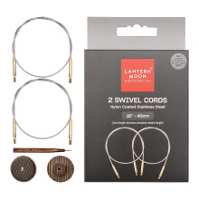 Lantern Moon Swivel Cable, Silver & Brass, 40 cm