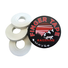 KAIZENINE Finger Tape White Cotton Sports Tape - 4 rolls 0.75cm x 10m Rock Climbing, Bouldering, BJJ, Gymnastics, Weightlifting and more - Injury