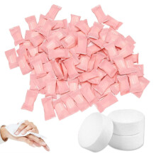 Jidyllic Compressed Towel,100 Pcs Disposable Compressed Towel Mini Coin Style Disposable Portable Mini Coin Cotton Face Portable Face Washrag for
