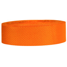Strapworks Poly Strapping for Outdoor DIY Gear Repair, Pet Collars, Crafts ? 1.5 Inch, Polypropylene, Orange, 1.5" x 25 Yard