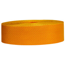 Strapworks Lightweight Polypropylene Webbing - Poly Strapping for Outdoor DIY Gear Repair, Pet Collars, Crafts ? 1.5 Inch x 50 Yards - Yellow Gold