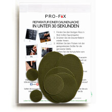PRO-FIX Ripstop Repair Patch Kit ? Waterproof, Tear-Resistant, Pre-Cut Self-Adhesive Patches for Tents, Jackets, Sleeping Bags, Awnings, Backpacks,