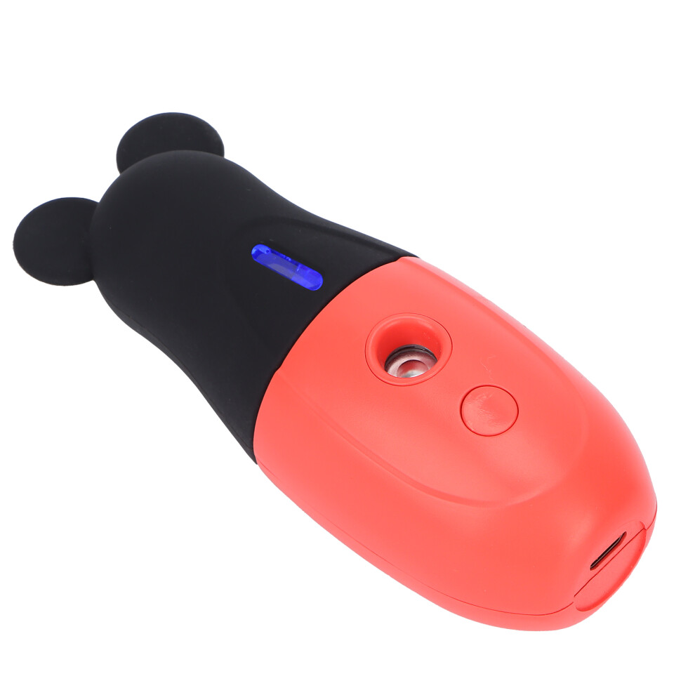 Red 2W Mini Cool Facial Mister 300Mah Usb Portable