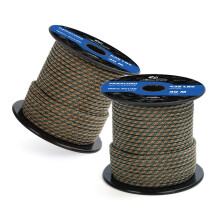 Abma Cord Paracord 425 lbs 3mm 100% Nylon 30M - Dark Green & Coyote Brown