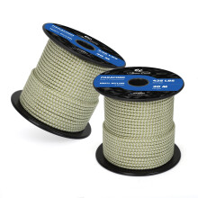 Abma Cord Paracord 425 lbs 3mm 100% Nylon 30M - Holy Guacamole & White