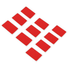 PATIKIL Down Jacket Repair Patch 2" x 3", 12 Pack Self Adhesive Nylon Fabric Patch for Tent Clothes Outdoor Camping Gear, Red