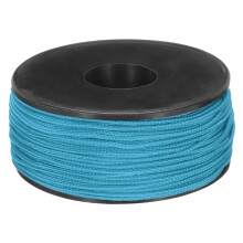 sourcing map 1.18mm x 164 Feet Paracord Micro Cord Rope 100 LB Polyester Braided Cord Spool for Camping Outdoor Jewelry Bracelet, Sky Blue
