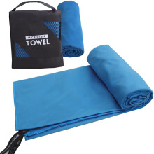 Camping Towel Super Absorbent, 80x40cm Quick Dry Microfiber Towel for Travel, Camper, Gym, Yoga - Ultra Compact Beach Towel Lightweight for Sports,