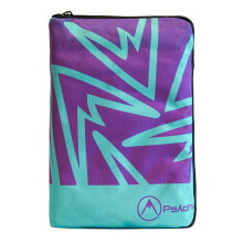Psychi Rock Climbing Guidebook Case Cover Pouch for Bouldering Mountaineering Walking Guides Maps Books (Purple/Teal)