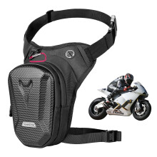 YYTECH Motorcycle Leg Bag with LegStrap, Drop Leg Bag, Motorcycle Thigh Bags for Men Women, Multifunctional Waist Pack, EVA Hardshell Durable Hiking