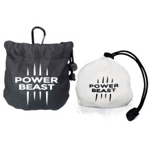 POWER BEAST Refillable Chalk Ball + Bag, Boulder Chalk, Sport Chalk, Gymnastics, Rock Climbing, Bouldering, Weightlifting, Climbing, Pole Dance,