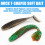 20 stuks Paddle Tail Swimbaits Lokt Crankbaits T Tail-65 mm B 6