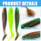 20 stuks Paddle Tail Swimbaits Lokt Crankbaits T Tail-65 mm B 7