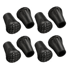 Pack of 8 Nordic Walking Poles Rubber Buffer Stoppers for Trekking Poles - Replacement for Asphalt, Gravel and Mountains?A,B? (B)
