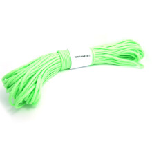 WINGONEER? 550 Luminous Glow in the Dark Paracord Mil Spec Type III 7 strand parachute cord Green100 feet