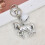 Multifunctional 3D Horse Keychain Crafted from High-Gold 1