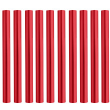Azarxis Tent Pole Repair Sleeve Kit - Rod Tube Spare Splint Kit for Poles 8.6-9.5mm (Red - 10 Pack)