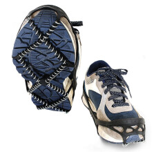 Anti-Slip Shoes Ice Gripper, 1 Pair Crampons for Hiking Boots, Universal Ice Cleats Traction Snow Grips for Shoes Boots, Crampons Ice Snow Grips for