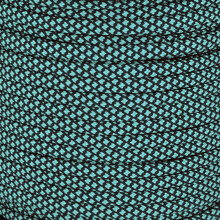 MOOCY Diamond Pattern Paracord 550 Blue Black,5/32 in x 164 ft (4mm x 50m),7 Inner Strands/Parachute Cord,Nylon Type III Paracord,Ideal Nylon String