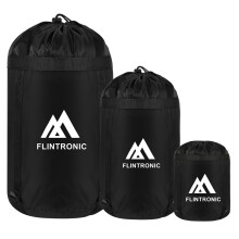 flintronic 2 Pcs Compression Stuff Sack for Sleeping Bag, Lightweight Waterproof Compact Stuff Sack, Compression Bag with Ripstop Fabric, Storage Bag