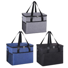 plastific 8L Soft Cooler Bag with Hard Liner, Large Insulated Picnic Lunch Bag Box Soft-Sided Cooling Bag for Camping/BBQ/Family Outdoor Activities
