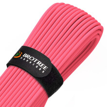 Brotree Paracord 4mm 30M 9 Strands 100% Nylon Rope Type 3 Parachute Cord for Outdoor, Bracelet, DIY - 280kg Breaking Load (Neon Pink)