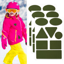 Down Jacket Repair patch, 27 Pcs Self-Adhesive Repair Patches for Clothing, Waterproof Nylon Fabric Repair Tape for Puffer Jacket, Tent, Sleeping