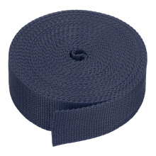 PATIKIL 9 Meters Webbing, 38mm Polypropylene Webbing Strap Heavy Webbing Roll Chair Straps for Indoor Outdoor Climbing DIY Crafting, Navy Blue