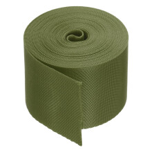 sourcing map Flat Nylon Webbing Strap 2 Inch 5 Yards Polypropylene Webbing Chestnut Brown for Backpack, Luggage-rack, Outdoor Climbing, DIY Craft