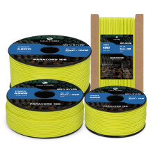 Kamu Synber 2mm Paracord 30M 100% Nylon Rope 1 Strand Type I Parachute Cord for Crafting, Outdoor, DIY, Camping | Support 45kg | Neon Yellow
