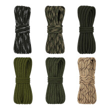 Jiujuda9 6-Pack Multicolor Nylon Paracord Cordage | 32.8ft/10m Per Roll | 7-Strand Heavy-Duty Design for Outdoor Camping, Pet Accessories & DIY Crafts