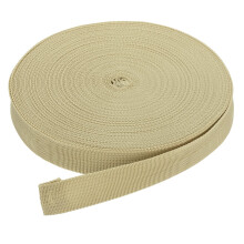 DMiotech 50 Yard x 1 Inch Width Nylon Webbing Strap Poly Flat Webbing Strapping for DIY Craft Backpack Strapping, Sewing, Outdoor Gear Repair, Khaki