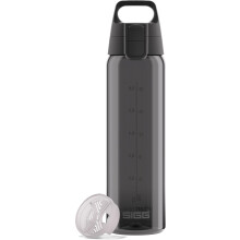 Sigg - Tritan Water Bottle - Total Color ONE Anthracite - Suitable For Carbonated Beverages - Dishwasher Safe - Leakproof - Featherweight BPA Free -
