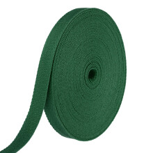 sourcing map Cotton Webbing 20mm x 14m (W x L) Polyester Cotton Weave Webbing Strap Twill Tape Ribbon for Art and Crafts Webbing Tote Bag Handles