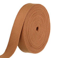sourcing map Cotton Webbing 32mm x 10m (W x L) Polyester Cotton Weave Webbing Strap Twill Tape Ribbon for Arts and Crafts Webbing Tote Bag Handles