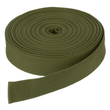 DMiotech 10 Yard x 1 Inch Width Nylon Webbing Strap Poly Flat Webbing Strapping for DIY Craft Backpack Strapping, Sewing, Outdoor Gear Repair, Army