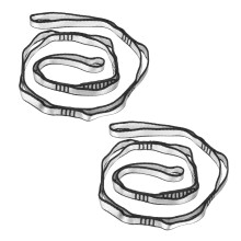 PATIKIL Daisy Chain Straps, 2 Pack Strong Climbing Strap Adjustable Nylon Chain Sling with 8 Loops for Aerial Yoga Hammock Swing, Silver Tone
