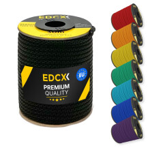 EDCX 4mm Nylon Paracord 550 30m (100 feet) | Ideal for Camping, Survival, Outdoor, Crafting, DIY | 100% Nylon Rope 4mm | Paracord 550 Type III in