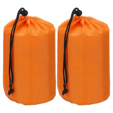 PATIKIL Stuff Sack, 2 Pcs 9 x 17 Inch Waterproof Outdoor Storage Sack Portable Drawstring Dust Flap Bag Lightweight Sleeping Bag for Camping Hiking