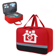 PTJJXA Red First Aid Bag, 36x25x13 cm Medicine Storage Bag Empty, Portable Medicine Outdoor Travel Rescue Bag, Travel Emergency Pouch, Pouch Tote