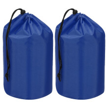PATIKIL Stuff Sack, 2 Pcs 9 x 17 Inch Waterproof Outdoor Storage Sack Portable Drawstring Dust Flap Bag Lightweight Sleeping Bag for Camping Hiking