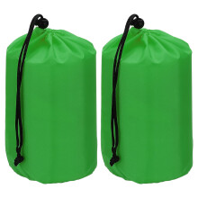 PATIKIL Stuff Sack, 2 Pcs 9 x 17 Inch Waterproof Outdoor Storage Sack Portable Drawstring Dust Flap Bag Lightweight Sleeping Bag for Camping Hiking