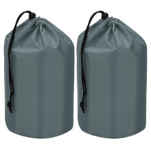 PATIKIL Stuff Sack, 2 Pcs 5 x 10 Inch Waterproof Outdoor Storage Sack Portable Drawstring Dust Flap Bag Lightweight Sleeping Bag for Camping Hiking