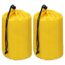 PATIKIL Stuff Sack, 2 Pcs 9 x 17 Inch Waterproof Outdoor Storage Sack Portable Drawstring Dust Flap Bag Lightweight Sleeping Bag for Camping Hiking
