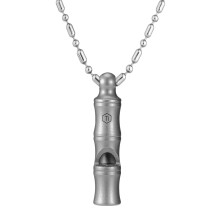 KeyUnity KA55 Emergency Survival WhistleTitanium,EDC Loud Safety Signal Whistle with chain,for keychain 120dB for Outdoors,Mountaineering,Boating