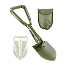 Folding Shovel, 47cm Lightweight Digging Shovels High Carbon Steel Portable Digging Trowels for Outdoor Camping Backpacking Hiking Car Emergency Home